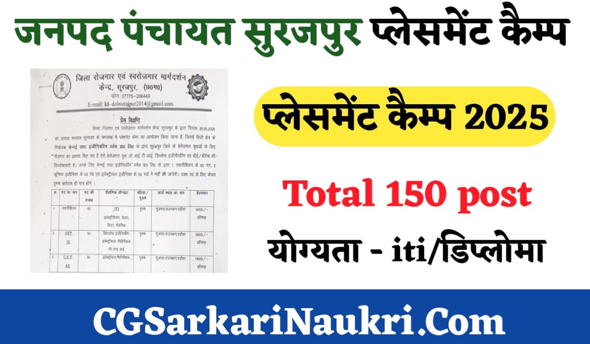 Surajpur Vacancy